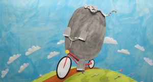 Filmplakat: Der Elefant und das Fahrrad
